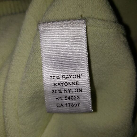 BANANA REPUBLIC Short Sleeve Sweater Light Yellow Womens Size Large NEW - Picture 4 of 7